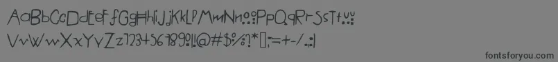 AmericanHorrorStory%281%29 Font – Black Fonts on Gray Background