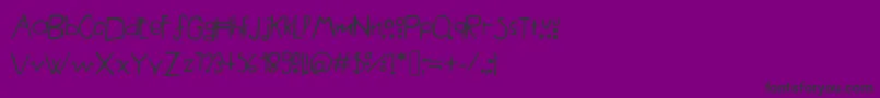 AmericanHorrorStory%281%29-fontti – mustat fontit violetilla taustalla
