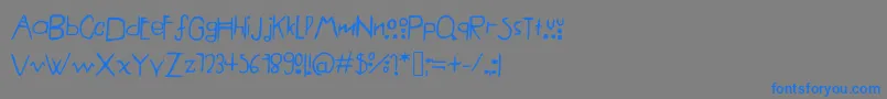 AmericanHorrorStory%281%29フォントについての詳細 フォントAmericanHorrorStory%281%29 – 灰色の背景に青い文字