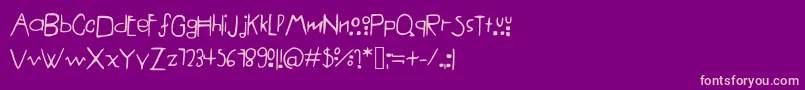 AmericanHorrorStory%281%29 Font – Pink Fonts on Purple Background