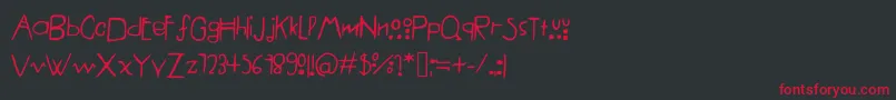 AmericanHorrorStory%281%29 Font – Red Fonts on Black Background