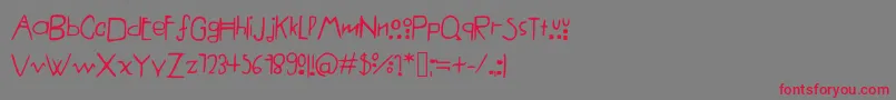 AmericanHorrorStory%281%29 Font – Red Fonts on Gray Background