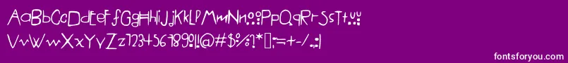 AmericanHorrorStory%281%29 Font – White Fonts on Purple Background