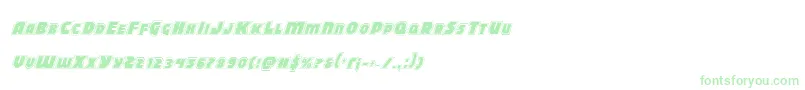 Blitzstrikeproital Font – Green Fonts on White Background