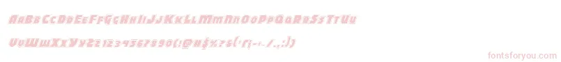 Blitzstrikeproital Font – Pink Fonts on White Background