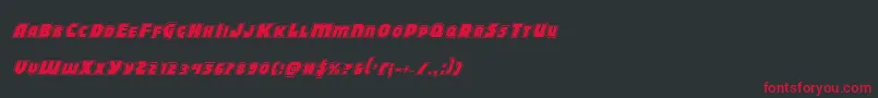 fuente Blitzstrikeproital – Fuentes Rojas Sobre Fondo Negro