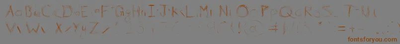 Lisätietoja 99%Linescratch-fontista 99%Linescratch-fontti – ruskeat fontit harmaalla taustalla