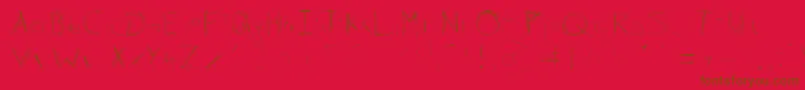 99%Linescratch Font – Brown Fonts on Red Background