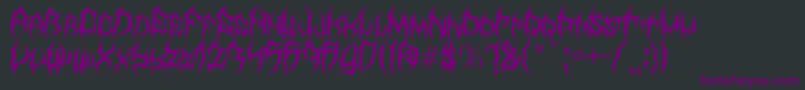 MbTyrant Font – Purple Fonts on Black Background