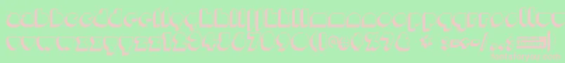 Misirlod1 Font – Pink Fonts on Green Background