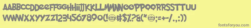 More about PocketMonk Font PocketMonk Font – Gray Fonts on Yellow Background