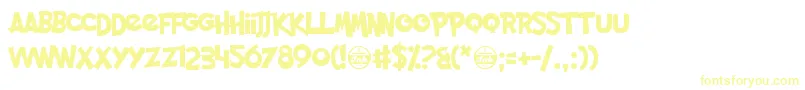PocketMonk-Schriftart – Gelbe Schriften