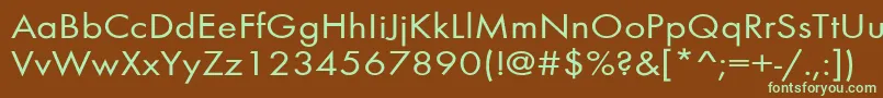 BelmarextNorma Font – Green Fonts on Brown Background