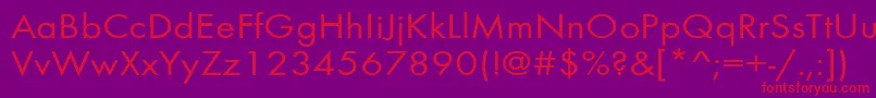 BelmarextNorma Font – Red Fonts on Purple Background