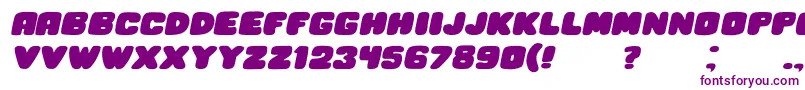 Шрифт HesitationItalic – фиолетовые шрифты