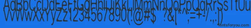 PaleAlePurveyor Font – Black Fonts on Blue Background