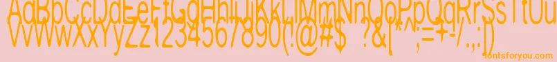 PaleAlePurveyor Font – Orange Fonts on Pink Background