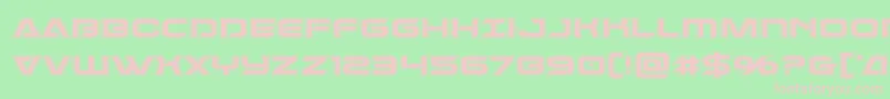 Dameronacad-fontti – vaaleanpunaiset fontit vihreällä taustalla