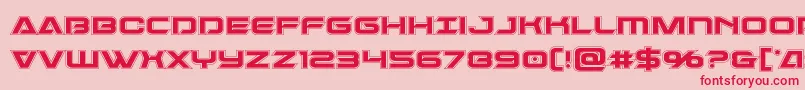 Dameronacad Font – Red Fonts on Pink Background