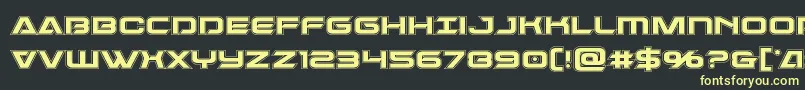 More about Dameronacad Font Dameronacad Font – Yellow Fonts on Black Background