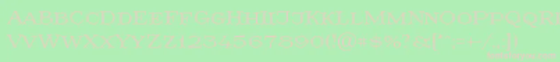 Prida36 Font – Pink Fonts on Green Background