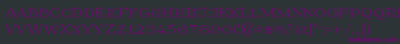 Prida36 Font – Purple Fonts on Black Background