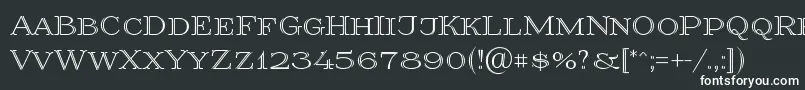 Prida36-Schriftart – Weiße Schriften