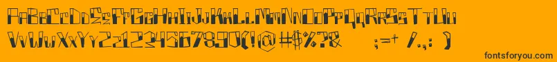 フォントBoxproject – 黒い文字のオレンジの背景