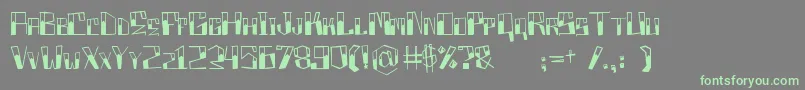 More about Boxproject Font Boxproject Font – Green Fonts on Gray Background