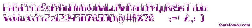 Boxproject-Schriftart – Violette Schriften auf weißem Hintergrund