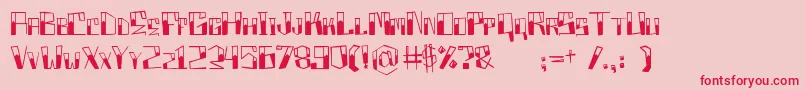 Boxproject Font – Red Fonts on Pink Background