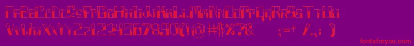 Boxproject Font – Red Fonts on Purple Background