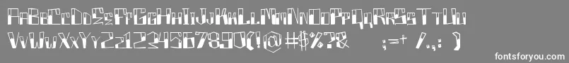 Boxproject Font – White Fonts on Gray Background