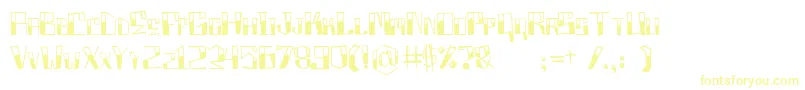 Boxproject Font – Yellow Fonts on White Background