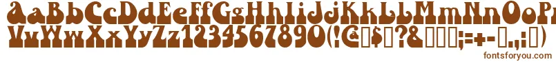 Шрифт Sandc – коричневые шрифты