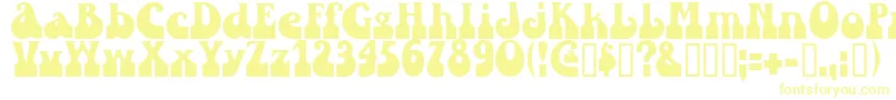Шрифт Sandc – жёлтые шрифты