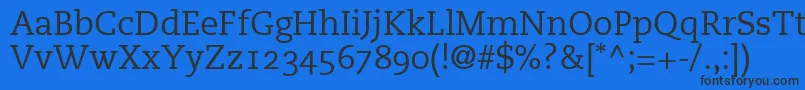 PmnCaecilia55RomanOldstyleFigures Font – Black Fonts on Blue Background