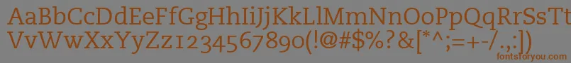 PmnCaecilia55RomanOldstyleFigures Font – Brown Fonts on Gray Background