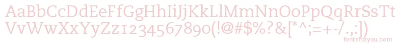 PmnCaecilia55RomanOldstyleFigures Font – Pink Fonts on White Background