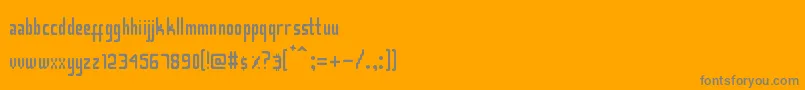 Smasasinema Font – Gray Fonts on Orange Background