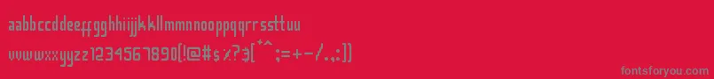 Smasasinema Font – Gray Fonts on Red Background