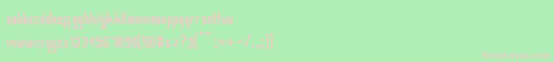 Smasasinema Font – Pink Fonts on Green Background
