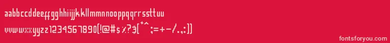 Smasasinema Font – Pink Fonts on Red Background
