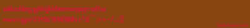 Smasasinema Font – Red Fonts on Brown Background