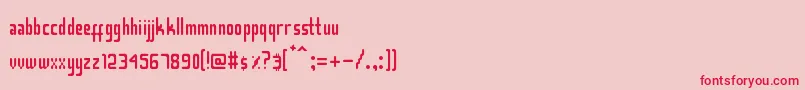 Smasasinema Font – Red Fonts on Pink Background