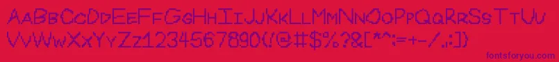 Miamiwriting Font – Purple Fonts on Red Background