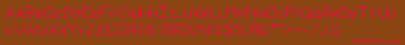 Miamiwriting Font – Red Fonts on Brown Background