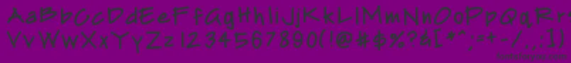 Archistud Font – Black Fonts on Purple Background