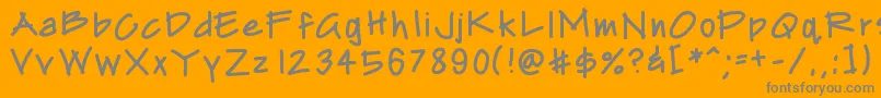 Weitere Informationen zur Archistud-Schriftart Archistud-Schriftart – Graue Schriften auf orangefarbenem Hintergrund