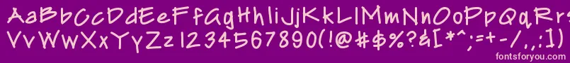 Archistud Font – Pink Fonts on Purple Background
